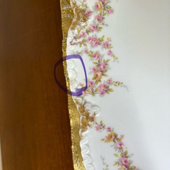 Antique Haviland Limoges, Schleiger 145 Large Platter, Collectible, French - Picture 9 of 15